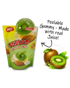 Peeled Peelable Gummy Kiwi 120g Bag Single