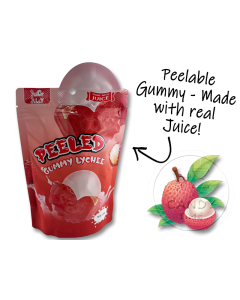 Peeled Peelable Gummy Lychee 120g Bag Single