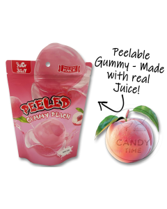 Peeled Peelable Gummy Peach 120g Bag Single