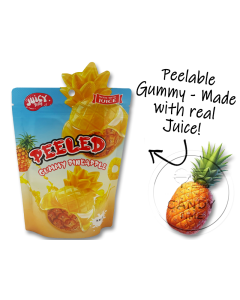 Peeled Peelable Gummy Pineapple 120g Bag Single