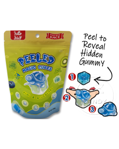 Peeled Magic Cubes Kiwi & Blueberry 120g Bag Box of 12