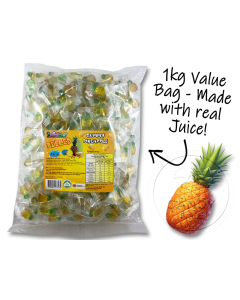 Peeled Peelable Gummy Pineapple 1kg Bag