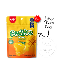 Peelerz Peelable Gummy Mango 6oz Bag Single