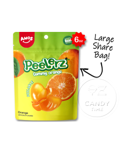 Peelerz Peelable Gummy Orange 6oz Bag Box of 12