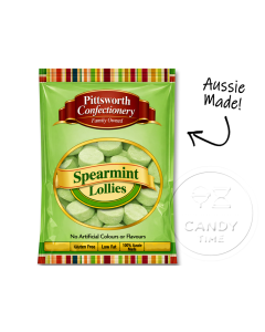 Spearmint Lollie Discs 170g Bag Box of 16