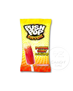 Push Pop Dipperz Popping Candy & Lollipop Box of 48