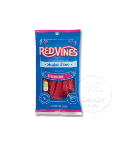 Redvines Strawberry Licorice Sugar Free Bag Box of 12