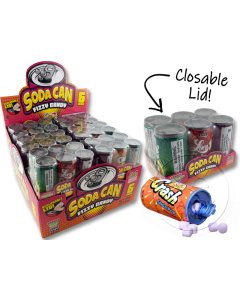 Kidsmania Soda Can 6 Pack Fizzy Candy Box of 12