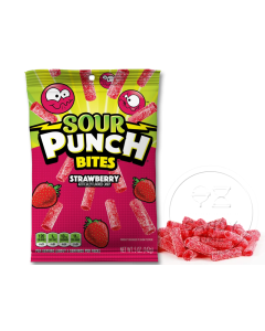 Sour Punch Bites Strawberry Bag Box of 12
