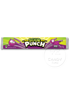 Sour Punch Straws Grape Box of 24