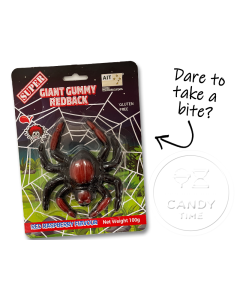 Giant Super Gummy Red Back Spider Single