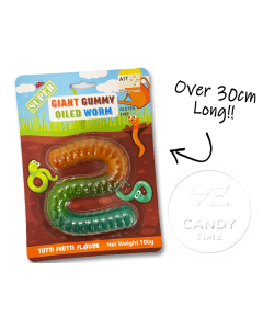 Giant Super Gummy Worm Single