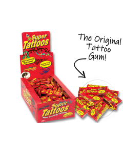 Super Tattoos Gum 200pc Box