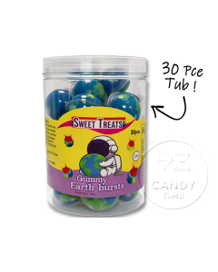 Sweet Treats 3D Earth Gummi 30pce Tub Single