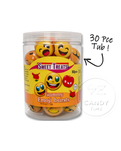 Sweet Treats 3D Emoji Gummi 30pce Tub Single