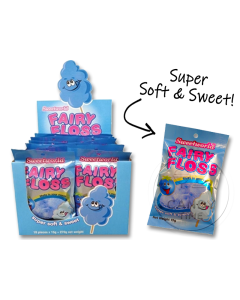 Super Soft Blueberry Fairy Floss Bag Box of 18