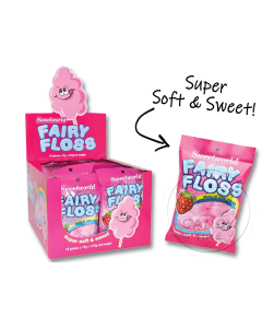 Super Soft Strawberry Fairy Floss Bag Box of 18