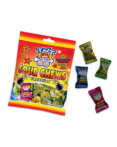 TNT Sour Chews Liquid Filled 150g Bag