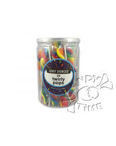 Twirly Lollipops 24pc Tub Rainbow