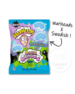 Warheads Sour Clouds Cotton Candy Peg Bag Single