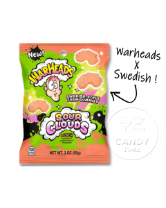 Warheads Sour Clouds Peach Peg Bag Single
