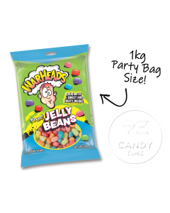 Warheads Sour Beans 1kg Party Bag