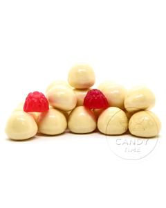 Premium White Chocolate Raspberry Jellies 500g Bag