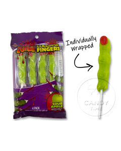 Zombie Lollipop Fingers 4 Pack