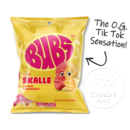 BUBS Skalle Skulls Lemon Raspberry 5.5oz Bag Single